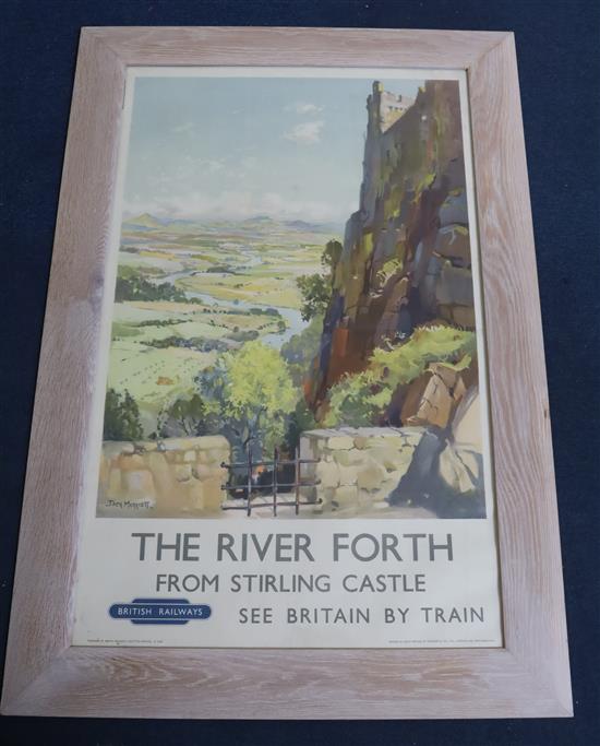 Jack Merriott (1901-1968) The River Forth from Stirling Castle 39.5 x 24.5in.